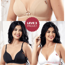 COMPRE 1 LEVE 3 Sutiã com Bojo Soft Bellune® com Alça Regulável