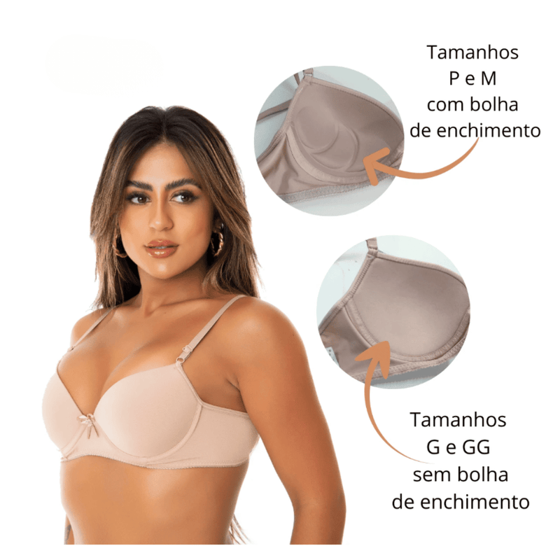 COMPRE 1 LEVE 3 Sutiã Lumine® com Bojo