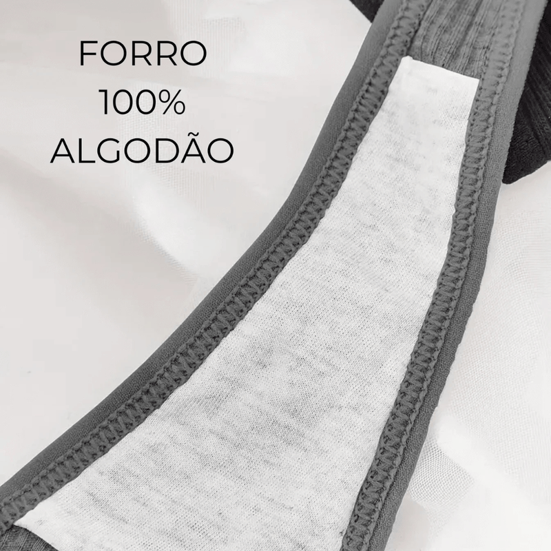 COMPRE 5 LEVE 10 Calcinhas Seda Confort® de Algodão Canelado