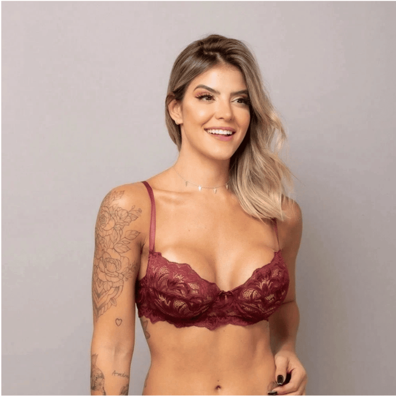 COMPRE 1 LEVE 3 Sutiã Vellum® de Renda sem Bojo